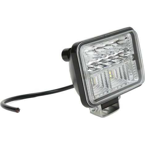 4,3-Zoll-LED-Projektor (quadratisch), IP67 wasserdicht, stoßfest, mit Kühlkörper für LKW, Geländewagen, SUV und Offroad-Fahrzeuge (1/5)