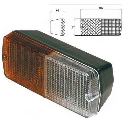 FANALE ANTERIORE DESTRO SINISTRO FIAT DIREZIONE POSIZIONE 159X68,5MM (31809)