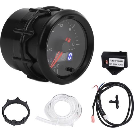 Jauge à vide 52mm, pointeur DC, affichage numérique 0 à 30 pouces, Kit de compteur automobile HG pour tous les véhicules DC12V (1/5)