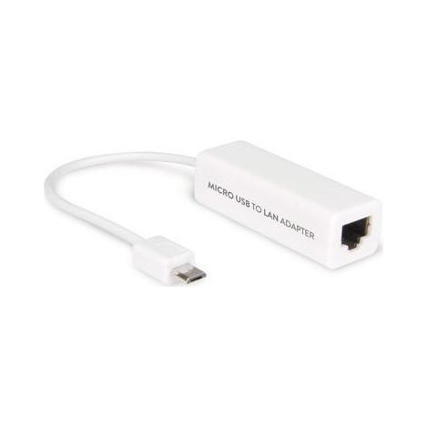 Hamlet Cavo adattatore micro USB OTG to LAN converte in porta RJ-45 Fast Ethernet 10/100 Mbps per Tablet e Smartphone (1/3)