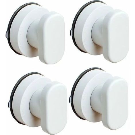 Poignée auxiliaire polyvalente pour porte et fenêtre blanc 4pcs (1/4)