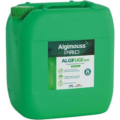 Imperméabilisant Algifuge 15L – Protection longue durée pour toitures et façades – Limite l'incrustation des salissures – Algimouss