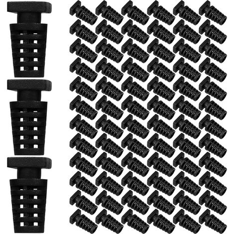 Clips Câbles eur de Décharge de Traction en Abs Noir Lot de 100 pour Câbles Électriques Protection Stable pour Fils, pour Projets Électriques et Installations Commerciales (1/5)