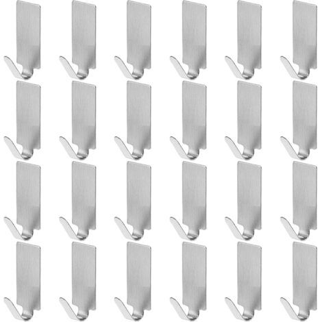 24pc Adhesive Hook Stainless Steel Hook (1/3)