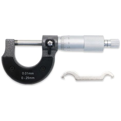Ciel-Micromètre à jauge précise 0-25mm 0.01mm, outil de mesure à étrier métrique extérieur (1/5)