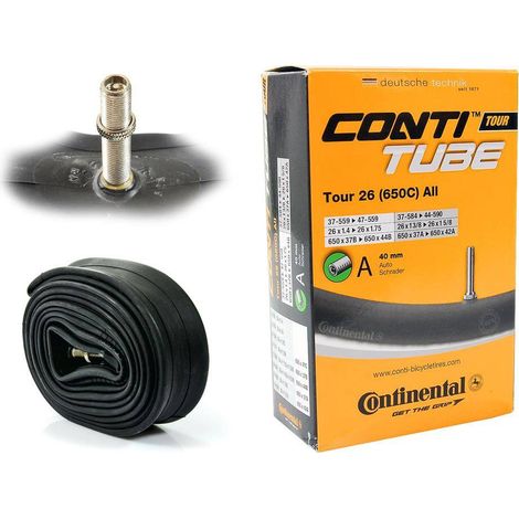 Continental Tour 26 Todas las cámaras de aire de 26" y 27,5" x 1,4" - 1,75", válvula automática de 40 mm (1/5)