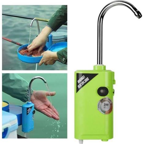 Pompe À Oxygène - Rechargeable USB - Détection Automatique - Éclairage LED Intégré - Vert - 1 Pièce (1/4)