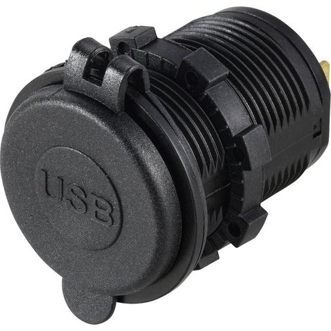 VOLTCRAFT Presa doppia USB 12-24V 4,8A con coperchio di protezione 12/24 V (1/5)