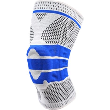 Genouillère De Soutien - Bandage En Silicone Avec Ressort Spiral - Pour Course Et Récupération Articulaire - 1 Pièce (1/5)