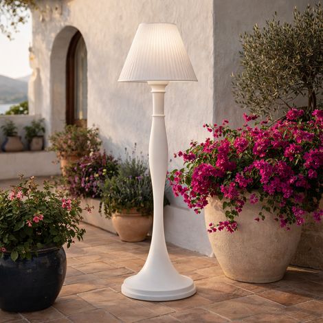 Lampada Eva luminosa per interno ed esterno "Made in Italy" da h 180 cm -Luce bianca