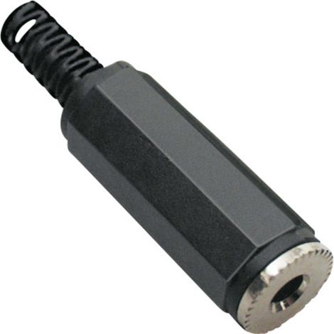 BKL Electronic 072207 Klinken-Steckverbinder 3.5 mm Buchse, gerade Polzahl: 2 Mono Schwarz 1 St.