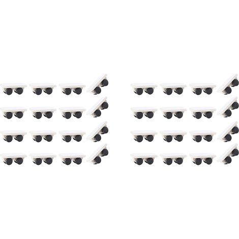 32 Pièces Roulettes Auto-Adhésives Bâton Robuste Sur Roues Mini Roues Petites Roulettes Non Pivotantes Poulie En Plastique (1/5)