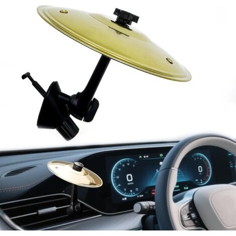 Cymbale d'aération, cymbale de batterie de voiture, design ingénieux, convient pour diverses grilles d'aération de voiture, pour les amateurs de musique (1/5)
