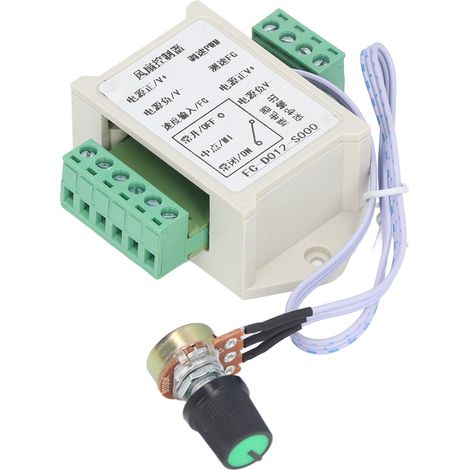 Variateur de vitesse de ventilateur 12V FC-D012-S000, contrôleur à 4 vitesses pour prise, dissipation thermique industrielle, refroidissement par ventilation (1/5)