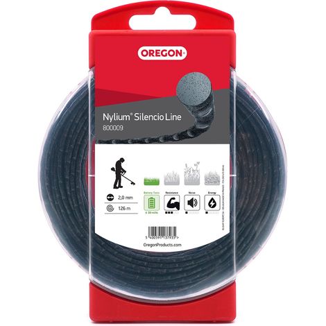 Filo decespugliatore oregon tool Nylium Silencio nero 2.0 mm 126 m (1/4)