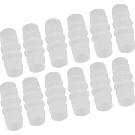 12 raccords de tuyau en plastique PP à diamètre égal, embout cannelé, accessoires de connexion directe 19 à 19 (1/5)