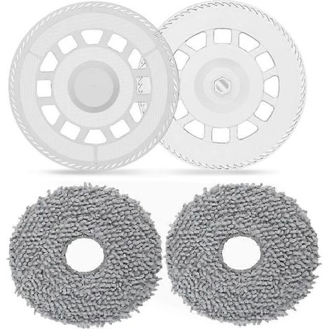 4-teiliges Set aus Wischpad-Platte und Wischpads für DJI ROMO A/S/P Staubsauger, Ersatzteile, Wischwannenaufsatz (1/5)