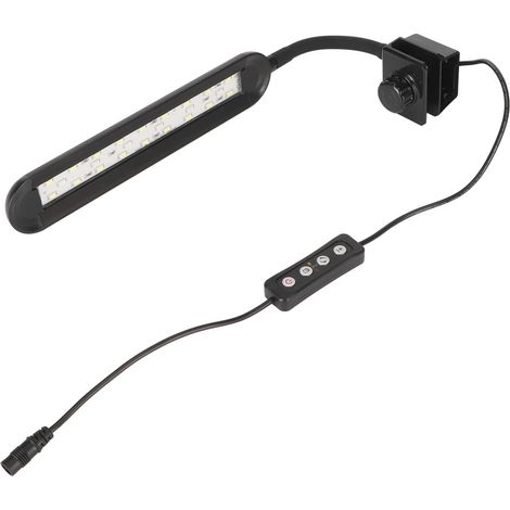 Lampe LED à pince pour aquarium multifonctionnelle avec luminosité réglable, couleur et minuterie. (1/5)
