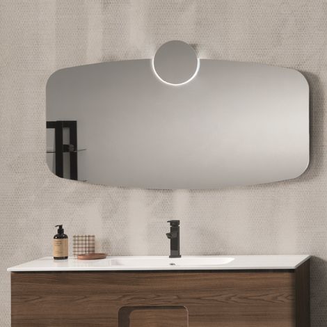 Specchio bagno 120 cm BRAVE con applique LED (1/5)