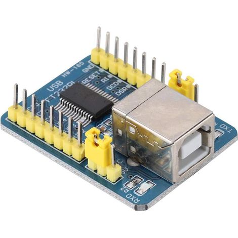 FT232RL USB to Serial Port Module, Type B Female TTL/CMOS Converter with 5V/3.3V Interface for Programming, Debugging, and Industrial Applications (1/5)