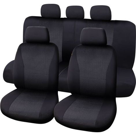 JEU DE HOUSSES VIENNA 9 PCS NOIR/GRIS (1/2)