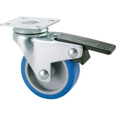 Ruota a Forcella Girevole con Fermo 221BIS Avo 40 x 40 mm Ø 50 mm 4 Pezzi