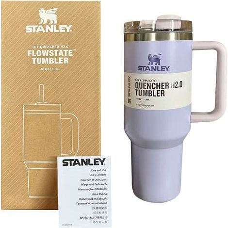 Gobelet isotherme de 1,2 L en acier inoxydable avec poignée et paille, idéal pour les voyages en voiture (violet).