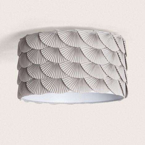 Plafonnier Tissu Anabela Gris