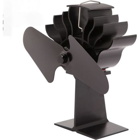 Ventilatore per stufa – Design classico e potente – Ideale per stufe a legna – Ventilatore termico per una circolazione efficiente dell’aria e risparmio di carburante (1/2)