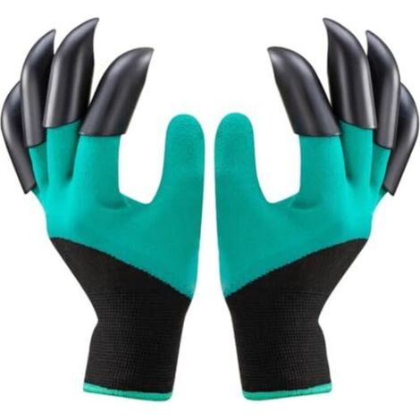 Paire de Gants Jardin avec Griffes – Gants Plantation, Désherbage et Semis Étanches pour Homme et Femme (1/5)