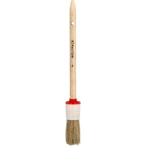 WOLFPACK LINEA PROFESIONAL brocha brico redonda cerda blanca nº 4 (1/3)