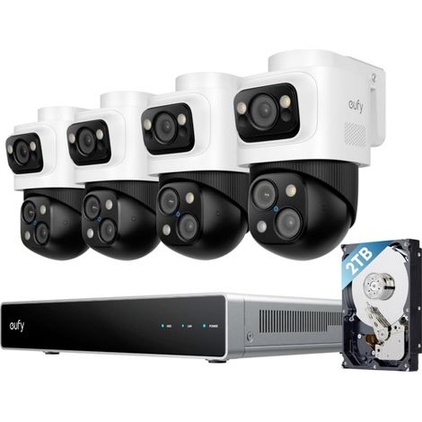Système de sécurité eufy NVR S4 Max quatre caméras 16 MP (1/5)