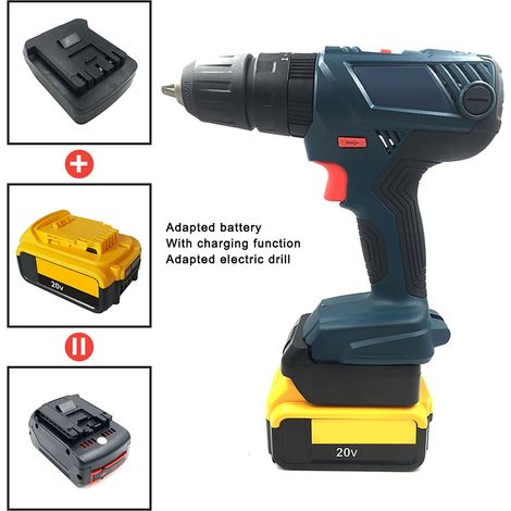 Adaptateur pour outils électriques, convertisseur de batterie Li-Ion 20V pour Bosch 18V avec chargeur (1/5)