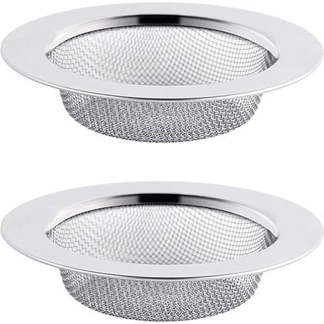 2PCS Filtre à Évier en Acier Inoxydable, Filtre de Vidange de 11,52 cm, Crépine d'évier, Tamis d'évier, Crépine d'évier de Cuisine (1/5)