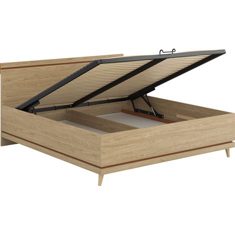 Cama con cajón 180x200 somier incluido Sandy Madera (1/4)