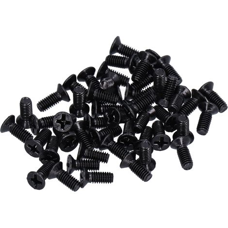 50 Vis à tête fraisée plate cruciforme M4 A2‑70 pour réparation et entretien, lot de 50 pièces M4x10 (1/5)