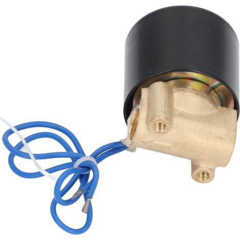 Électrovanne 2W normalement fermée, bobine à noyau de cuivre en laiton, pour eau, gaz et fioul, 1/4 po, 12 V CC (1/5)
