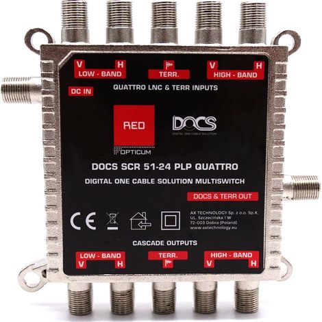 OPTICUM RED DOCS SCR 51-24 PLP QUATTRO multiswitch (1/3)
