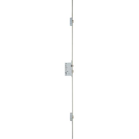 Metalux – Serrure multipoint en applique 3 points – Axe 300 mm – Acier zingué – Réversible – Entraxe 70 mm – Pour portes jusqu'à 1045 mm