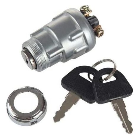 Ulisem3 3-poliger 2-Schlüssel-Zündschalter für Autos, Motorräder, landwirtschaftliche Traktoren, modifizierte Fahrzeuge, Pitbikes, Quads, Go-Karts, UTVs, Mopeds und Buggys. (1/4)
