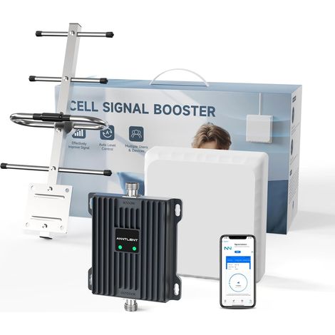 Amplificateur Reseau Mobile pour Bande 8 et 20 5G 4G LTE GSM Amplificateur de Signal Cellulaire Compatible avec Tous Les Opérateurs - pour Le Bureau à Domicile (1/5)