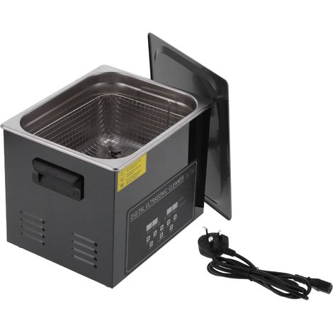 Nettoyeur Ultrasonique Numérique 10L, Cuve de Nettoyage Ultra-Son pour Pièces, Machine YM-410AEU, 220V Prise UE (1/5)