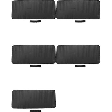Lot de 5 tapis de Pilates épais (60 x 25 x 1,5 cm) pour le yoga, avec coussin et soutien supplémentaire pour les genoux, les poignets et les coudes (noir). (1/5)