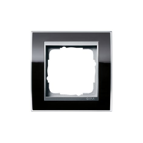 GIRA EVENT 0211736 - MASCHERINA DI COPERTURA SINGOLA, CORNICE IN ALLUMINIO COLORE: NERO