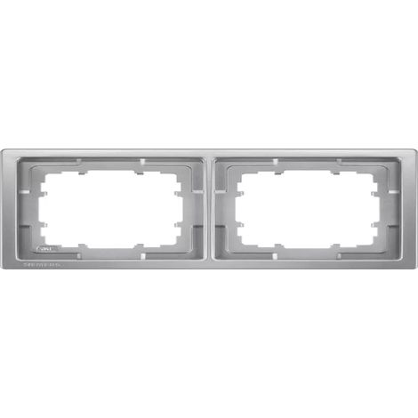 Rahmen 2 Elemente Siemens Delta Style METAL PLATINUM 5TG13221 (1/2)