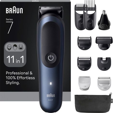 Braun AIO 7540 Kit Todo en Uno Estilo negro azul