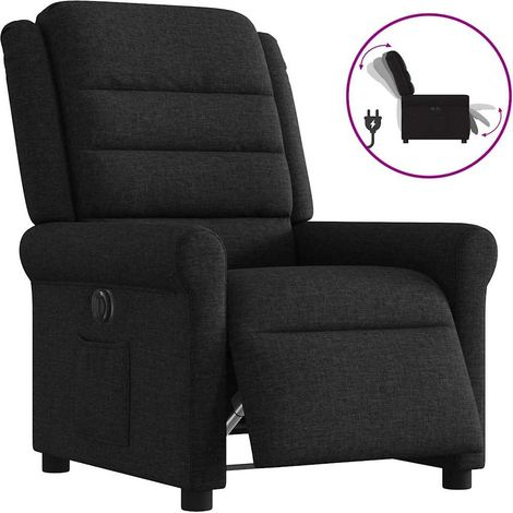Fauteuil inclinable électrique-Chaise de relaxation-Fauteuil Relax Noir Tissu 910532 (1/5)