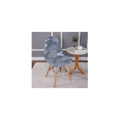 TAISHENGDA – Set mit 2 dehnbaren Stuhlhussen mit Muschelmuster, modern bedruckt, rutschfest und staubdicht (1/5)