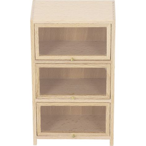 Étagère pour maison de poupée à l'échelle 1:12, bibliothèque en bois, meuble de rangement pour maison de poupée, décoration, accessoires pour maison de poupée. (1/5)