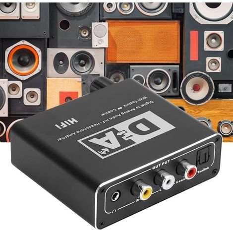 Décodeur audio numérique à convertisseur analogique 5.1 audio adaptateur (110-240V EU) (1/4)